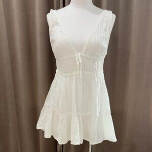 Hollister White Mini Dress